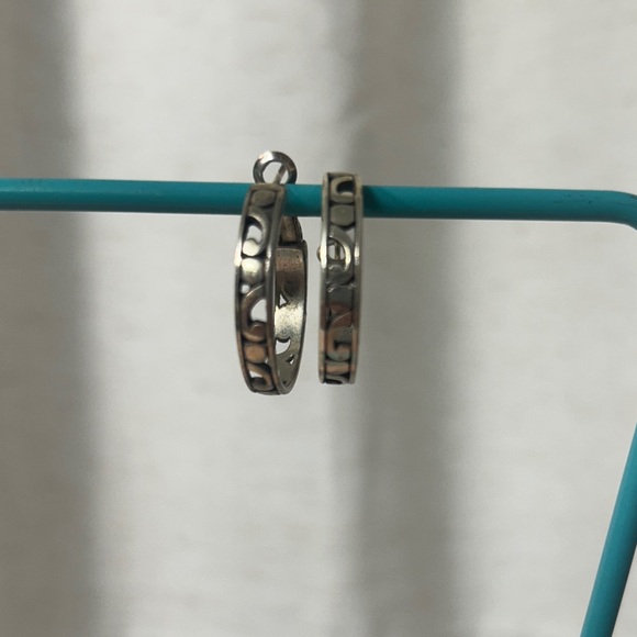 Silver Hoop Earrings Set - Picture 5 of 7